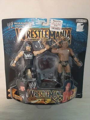 JAKKS Pacific WWE WrestleMania x8 Icon vs Icon Hollywood Hulk Hogan vs The Rock Foto 1 de 4