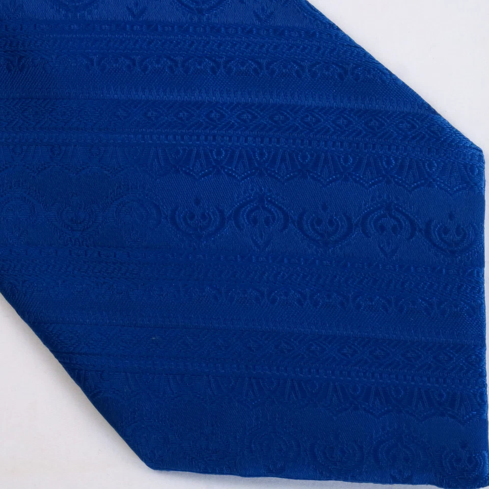 Chadwick by Wembley Mens Neck Tie Royal Blue Textured Multi Striped Print 53x4.5 - Imagem 1 de 4