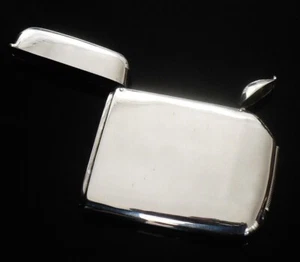 Sterling Silver Card Case with Vesta Case, Antique London 1885, Scarce Piece - Picture 1 of 12