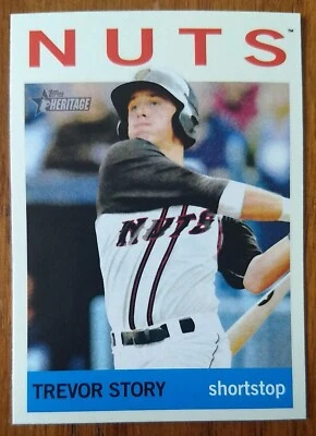 TREVOR STORY, 2013 TOPPS HERITAGE #33, MODESTO NUTS - Image 1 of 2