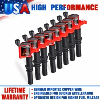 Bobinas de encendido 8 piezas Bobina Duralast para Ford F-150 5,4 5,4 L 4,6 L DG511 2004-2008 Foto 1 de 4
