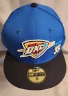 Chapeau/casquette de baseball ajusté New Era OKC "Thunder" ~ Taille 8 ~ Bleu
