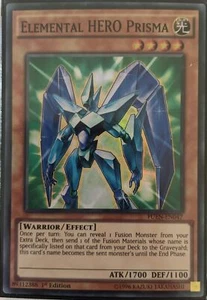 YuGiOh Elemental HERO Prisma Super Rare 1st Edition FUEN-EN047 - Picture 1 of 1