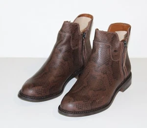 Franco Sarto Halford Ankle Booties 7.5M Brown NIB Boots Zip - Picture 1 of 3