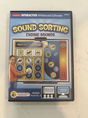 Lakeshore INTERACTIVE Whiteboard Software Sound Sorting Ending Sounds Pre K-2 - Image 1 of 4