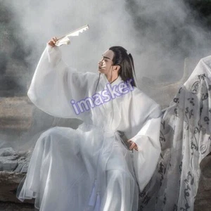 Hanfu Unisex männlich Männer Frauen klassischer chinesischer Stil große Ärmel Gewand Schwertkämpfer - Bild 1 von 20