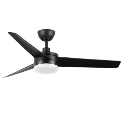 Lampadario Ventilatore da soffitto Black Curve 24W illuminazione Led regolabile - Immagine 1 di 4