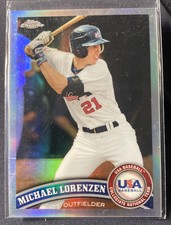 2011 TOPPS CHROME REFRACTOR MICHAEL LORENZEN PHILLIES RC SP/999 🔥🔥🔥