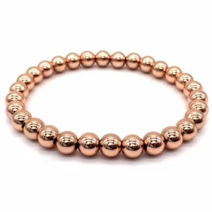 Luxury Micro Pave CZ Ball Gold Crown Braided Bracelets Mens Jewelry Copper Bead - Picture 1 of 88