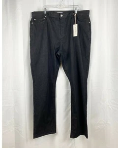 Five Four Men's Denim Jeans Black Solid Size 44 x 34 Relaxed Newington NWT - Picture 1 of 10