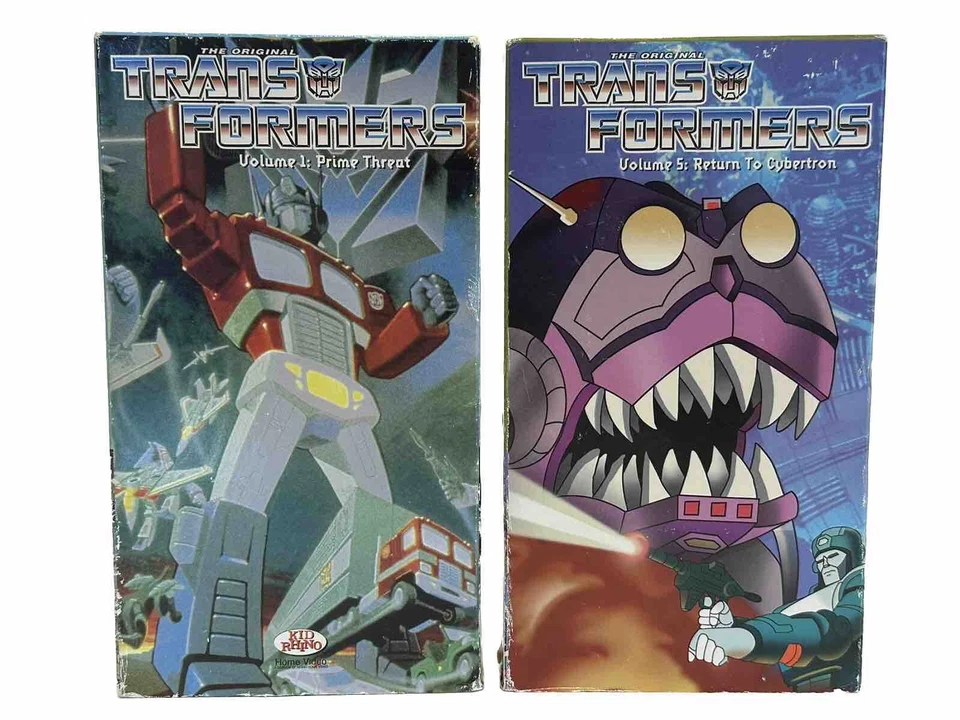 TRANSFORMERS TV CARTOON KIDS VHS VOLUME 1 PRIME THREAT Vol 5 Return To Cybertron - Image 1 of 4