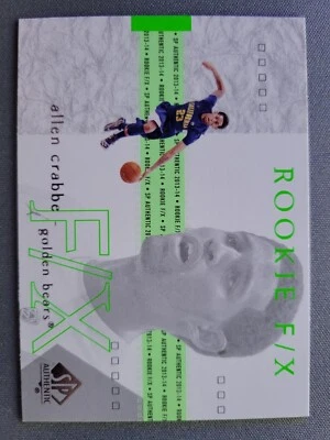 ALLEN CRABBE   2013-14 SP AUTHENTIC ROOKIE F/X ROOKIE CARD #100 Cal Golden Bear - Image 1 of 2