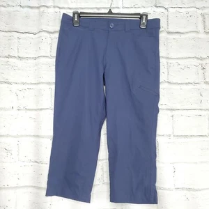 Eddie Bauer Women's Cropped Hiking Pants Size 4 Regular Navy Blue - Picture 1 of 7