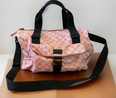 RALPH LAUREN Weekender Duffle Bag Weekender Pink Signature Nylon Bag Logo - Image 1 of 4