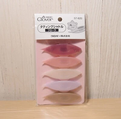 Clover Tatting Shuttle Japanese Lacemaking Tool JAPAN  FLORA 57-820 5pcs - Image 1 of 4