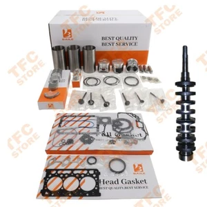 D722 Engine Overhaul Rebuild Kit Crankshaft For KUBOTA Tractor Excavator Gasket - Picture 1 of 5