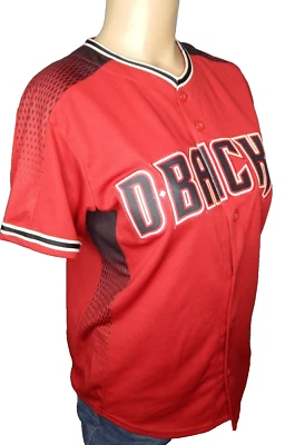 Camiseta de béisbol roja Arizona Diamondbacks Zack Greinke juvenil L Majestic Cool Base Foto 1 de 4