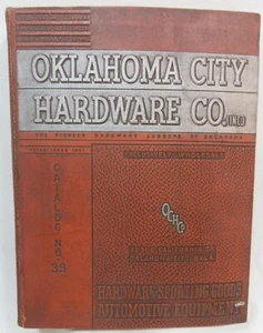 Oklahoma City Hardware Co 1939 Catalog No.39 Hardback Book - Bild 1 von 7
