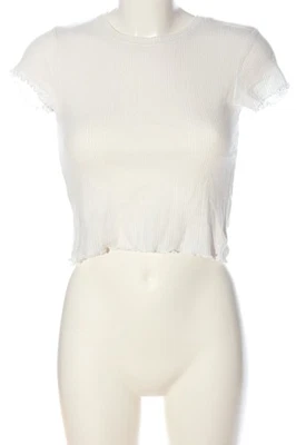 URBAN OUTFITTERS Camisa recortada Mujeres Camisa Talla EU 36 blanco look casual - Imagen 1 de 4