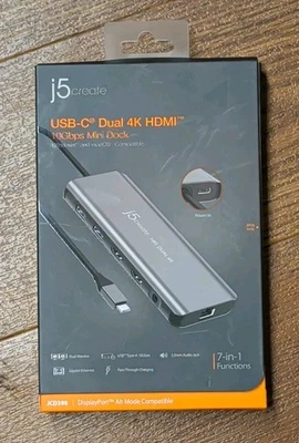 j5 Create USB-C Dual 4K HDMI 10Gbps Mini Dock (JCD398)  - Image 1 of 2