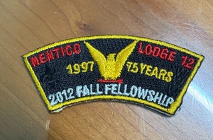 OA Nentico Lodge 12 2012 Spring Fellowship BOY SCOUT Baltimore Area schwarzer Aufnäher - Bild 1 von 3