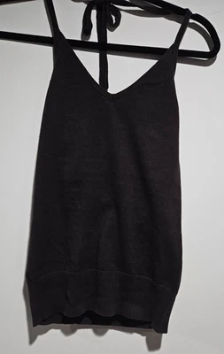 Top H&M LOGG Para Mujer Marrón Sin Mangas Vintage XS 100% Algodón Informal Ligero Foto 1 de 4