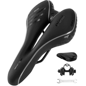 Comfort Bike Seat Comfortable Gel Bicycle Saddle Replacement Soft Padded with... - Picture 1 of 8