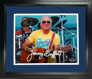 Framed Jimmy Buffett Facsimile Laser Engraved Signature Auto 11"x14" Music Ph... - Bild 1 von 1