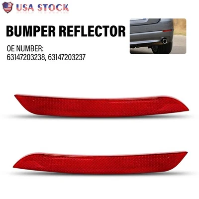 Luces reflectoras traseras rojas para BMW 528i/535i/550i xDrive F10 2010-13 Foto 1 de 4