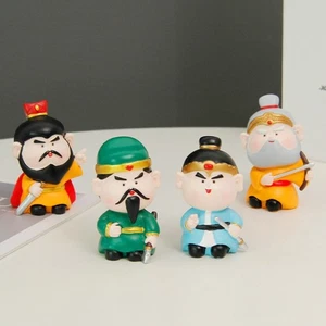 Cartoon Guan Yu Resin Ornament Kawaii Anime Sculpture Doll Toy Living Room - Picture 1 of 16