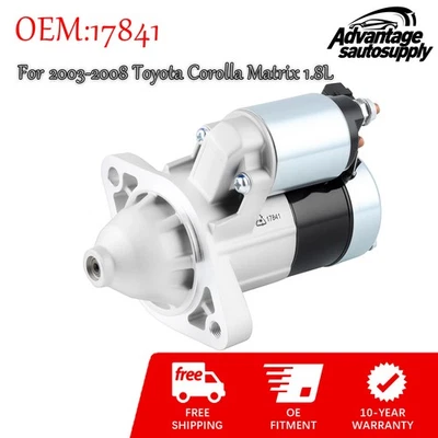Starter For 2003 2004 2005 2006 2007 2008  Toyota Corolla Matrix 1.8L OEM 17841 Foto 1 de 4