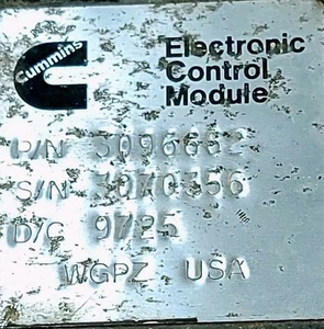 Cummins N14 Celect Plus Electronic Control Module ECM 3096662 Engine ECM ECU PCM - Picture 1 of 12