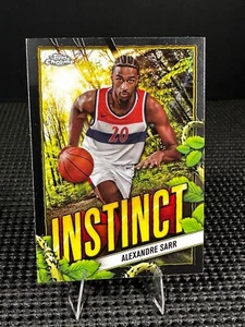 2024-25 Topps Chrome Alexandre Sarr INSTINCT #INS-27 Washington Wizards RC - Picture 1 of 2