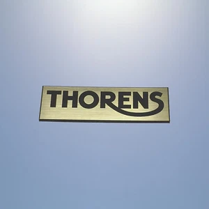 Thorens 60x18mm insignia emblema logotipo cal pegatina placa cepillado pegatina cubierta - Imagen 1 de 2