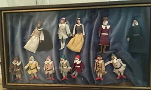 VTG Rare Snow White Prince Seven Dwarves King Queen Witch Shadow Box READ - Picture 1 of 24