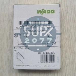 New WAGO 750-466 2-Channel Analog Input PLC Module 750466 - Picture 1 of 2