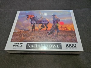 Najiaxiaowu Puzzles for Adults 1000 Piece COWBOY WITH HORSE SUNSET. NEW. - Picture 1 of 4