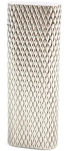 Chaqueta exterior Cartier Gas Lighter plateada SV925 ovalada sin caja - Imagen 1 de 10