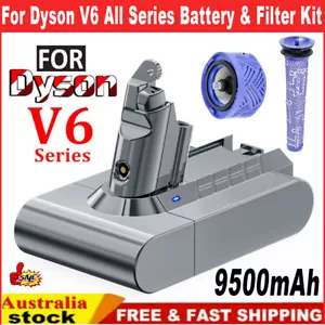9500mAh For Dyson V6 Battery & Filter Kit DC58 DC59 DC61 DC62 Animal SV03 SV04 - Picture 1 of 14