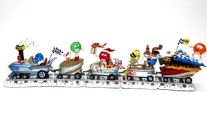 Tren de 5 piezas Danbury Mint The M&M’s Yuletide Flyer - Imagen 1 de 12