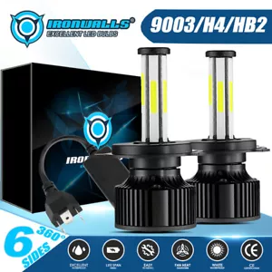 6-Sides Snowmobile LED Headlight Kit For Polaris RMK 500 600 700 800 900 6500K - Picture 1 of 12