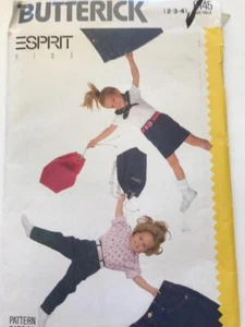 BUTTERICK 6145 ESPIRIT CHILDREN'S JEANS & SKIRT PATTERN - UNCUT - SIZES 2,3,4 - Picture 1 of 2