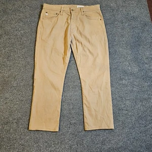 Adriano Goldschmied Pants Mens 34x34 Beige Khaki Slim Straight Everett Causal - Picture 1 of 14