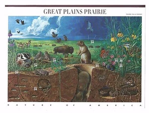 US Scott # 3506 M/NH NATURE OF AMERICA SERIES THIRD SHEET - GREAT PLAINS PRAIRIE - Picture 1 of 2