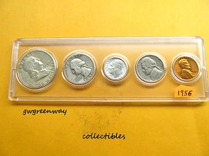 1956 Silver Birth year set 5 coins (other years also) - Picture 1 of 2