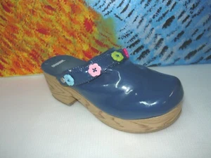 GYMBOREE Blue Patent Leather Youth Kids Toddler Girls Walking Shoes 3T - Picture 1 of 6