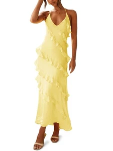 Wenrine Womens Dress - Yellow - Size: Small - Picture 1 of 1