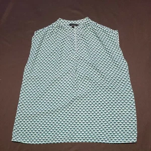 Banana Republic women’s colorful geometric print blouse, size Medium sleeveless  - Picture 1 of 6