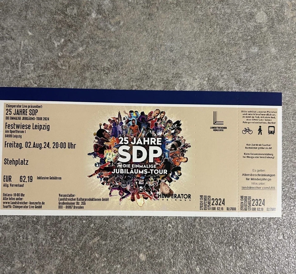 2 SDP Konzertkarten - Bild 1 von 1