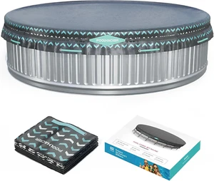 8FT round Pool Cover, Pool Covers for above Ground Pools, 8FT Stock Tank, Inflat - Picture 1 of 7